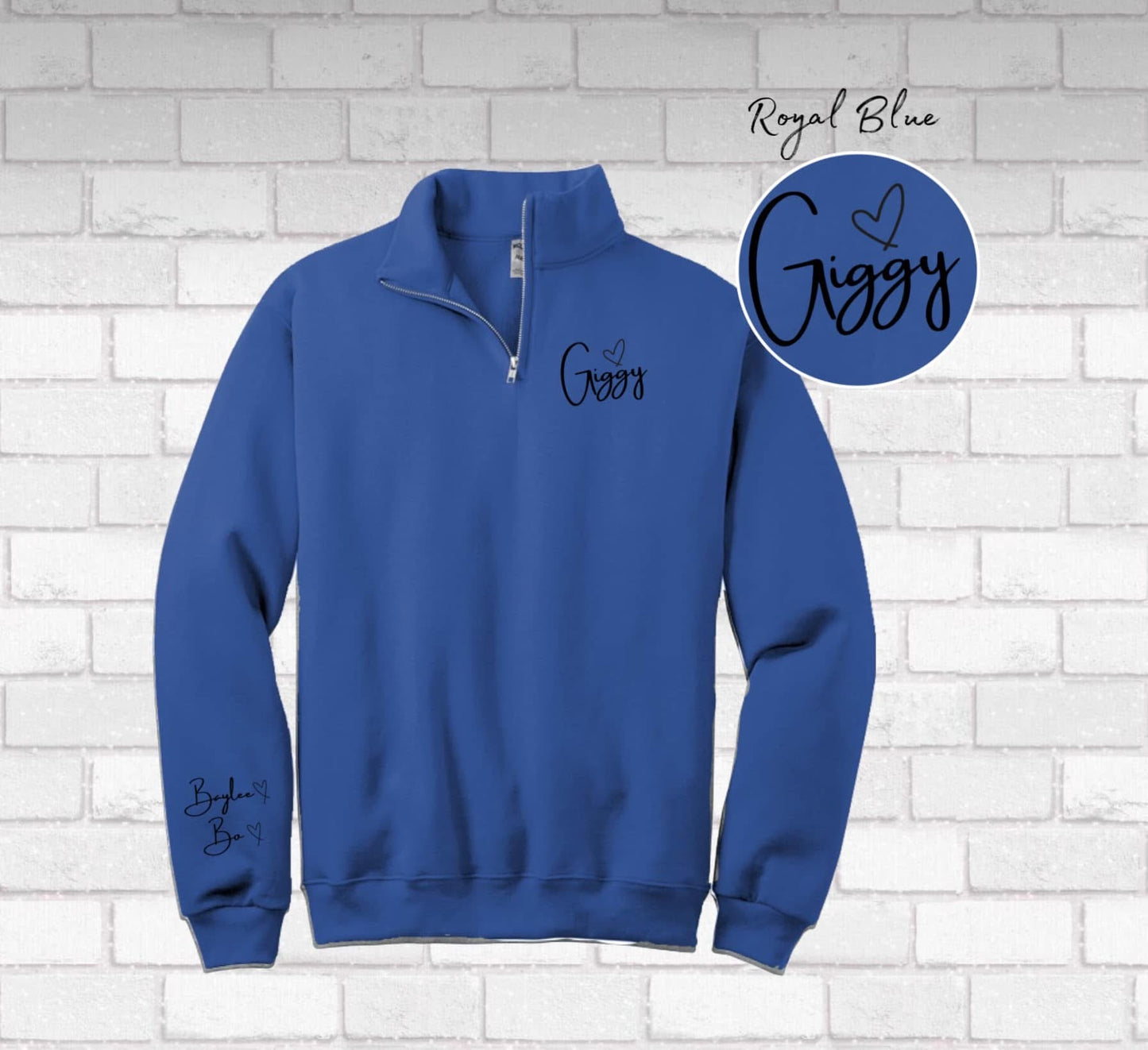 Custom MAMA quarter Zip