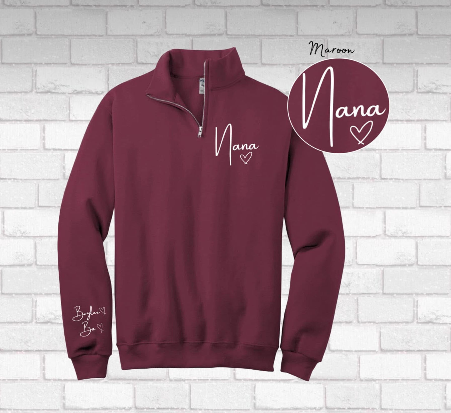 Custom MAMA quarter Zip