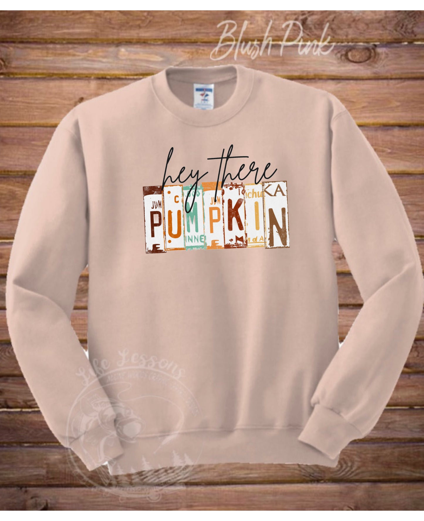 “Hey there Pumpkin” Plate Fleece Crewneck