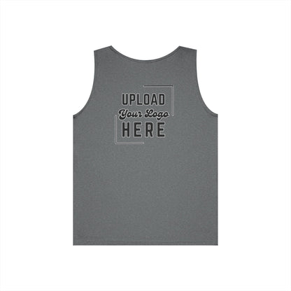 Gildan Unisex Customizable Tank - Small Left Logo + Back