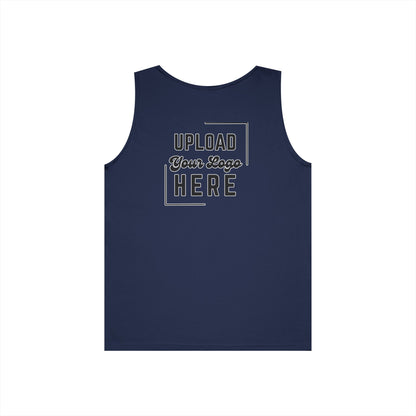 Gildan Unisex Customizable Tank - Small Left Logo + Back