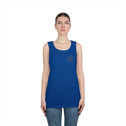 Gildan Unisex Customizable Tank - Small Left Logo + Back