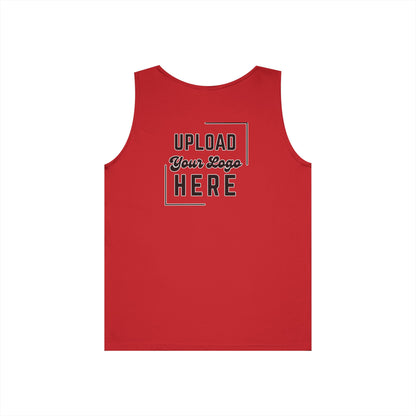 Gildan Unisex Customizable Tank - Small Left Logo + Back