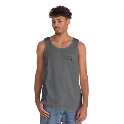 Gildan Unisex Customizable Tank - Small Left Logo + Back