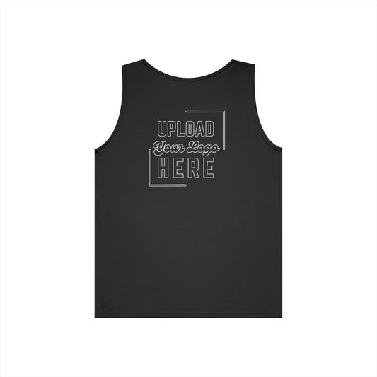 Gildan Unisex Customizable Tank - Small Left Logo + Back