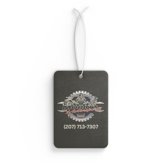 Custom Car Air Freshener Morin's Motorsports - Travis's Logo