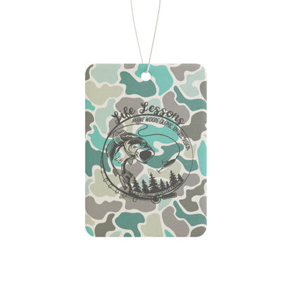 Turquoise Camo Car Air Freshener - Adventure Vibes
