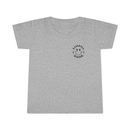Baseball Toddler T-Shirt - 'I'm Just Here for the Snacks'