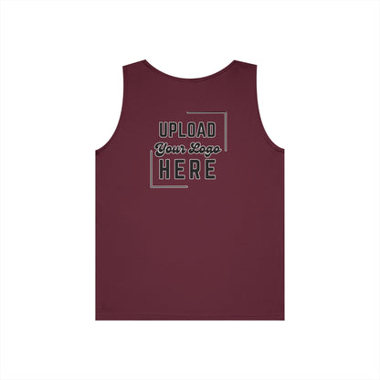 Gildan Unisex Customizable Tank - Small Left Logo + Back