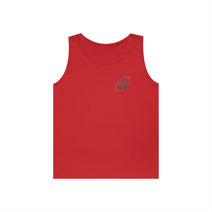 Gildan Unisex Customizable Tank - Small Left Logo + Back
