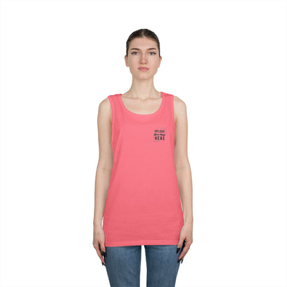 Gildan Unisex Customizable Tank - Small Left Logo + Back