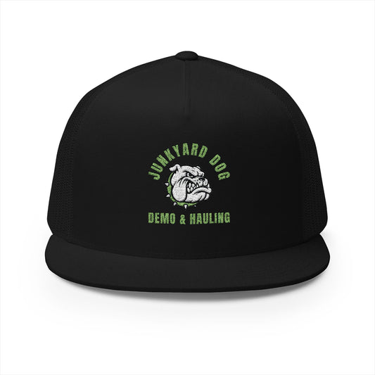 5 Panel Flat Bill Trucker Snapback - Embroidery