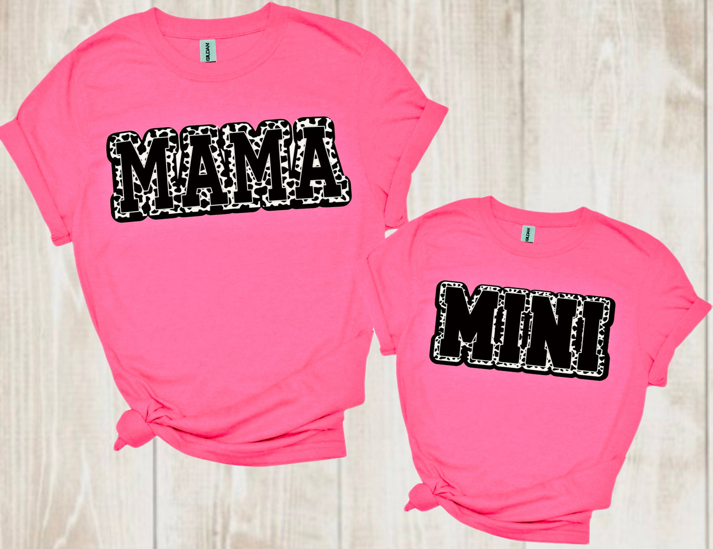 “Cow Print Mama & Mini” Design