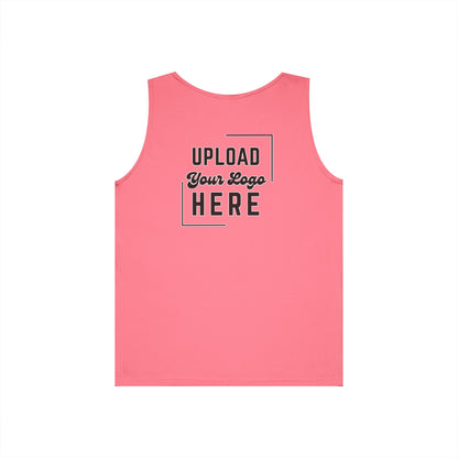 Gildan Unisex Customizable Tank - Small Left Logo + Back