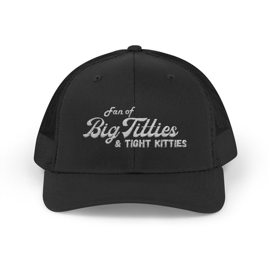 Funny Snapback Trucker Cap - 'Fan of Big Titties & Tight Kitties'