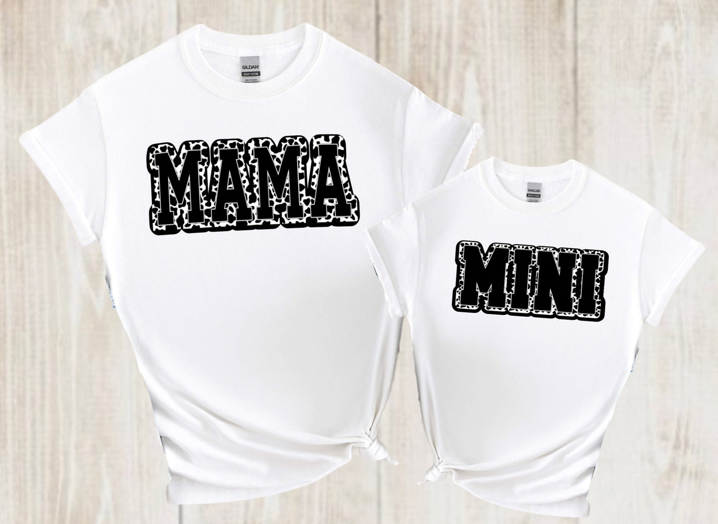 “Cow Print Mama & Mini” Design