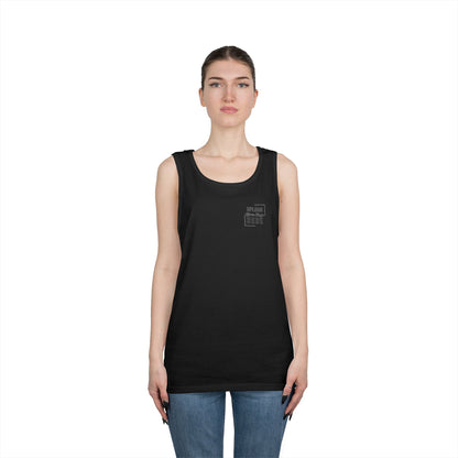 Gildan Unisex Customizable Tank - Small Left Logo + Back