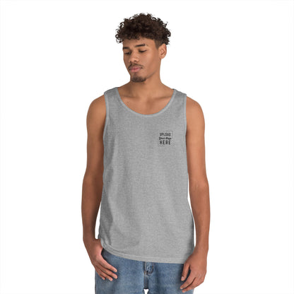 Gildan Unisex Customizable Tank - Small Left Logo + Back