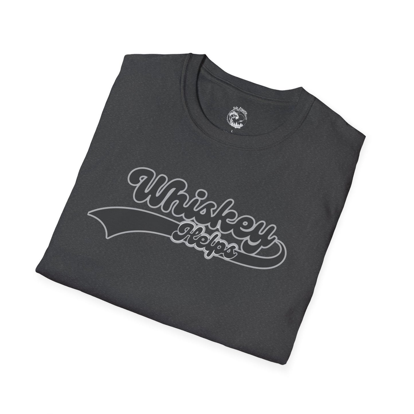 Whiskey Helps Unisex Softstyle T-Shirt - Fun Casual Tee for Whiskey Lovers
