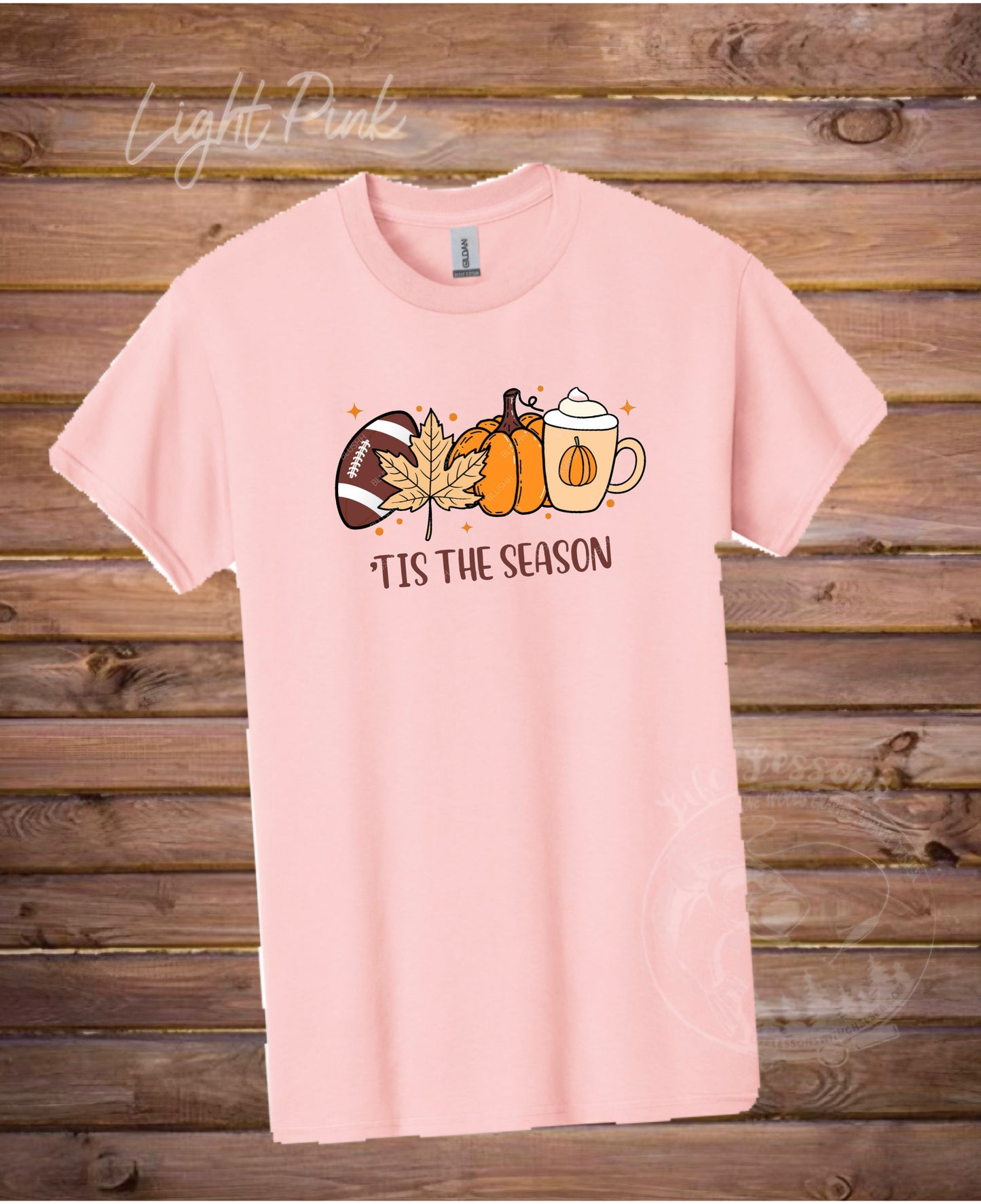 “Tis the season pumpkin & football” TEE