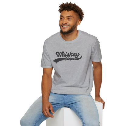 Whiskey Helps Unisex Softstyle T-Shirt - Fun Casual Tee for Whiskey Lovers
