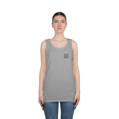 Gildan Unisex Customizable Tank - Small Left Logo + Back