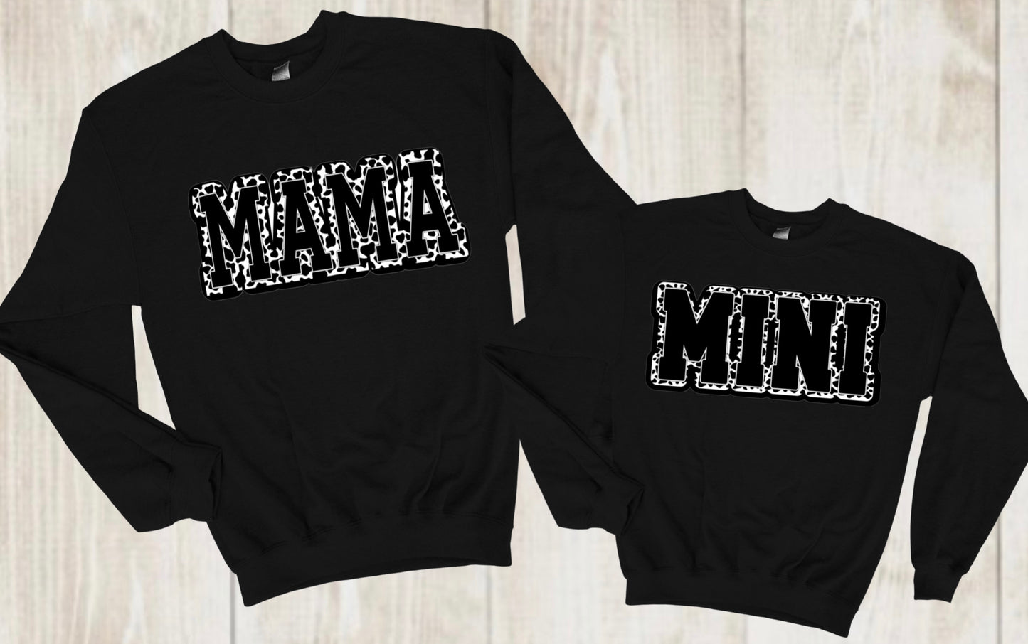 “Cow Print Mama & Mini” Design