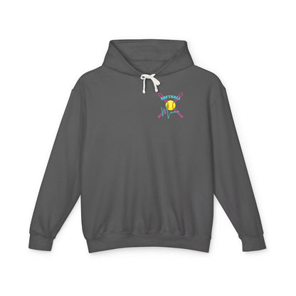 Fun Softball Mama Hoodie – Lightweight Unisex Sweatshirt for Game Days