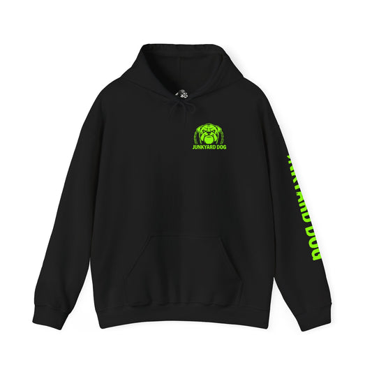 Junkyard Dog Hoodie (Gildan Brand) with "Junkyard Dog Sleeve