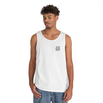 Gildan Unisex Customizable Tank - Small Left Logo + Back