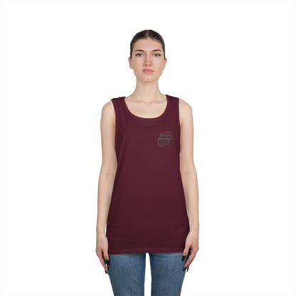 Gildan Unisex Customizable Tank - Small Left Logo + Back