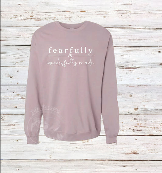 “Fearfully & Wonderfully Made” Fleece Crewneck