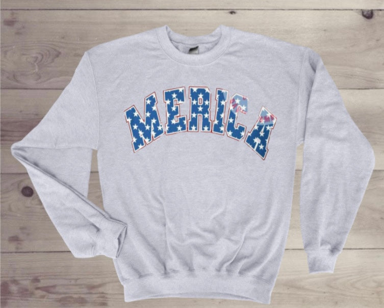 MERICA’ Fleece Crewneck