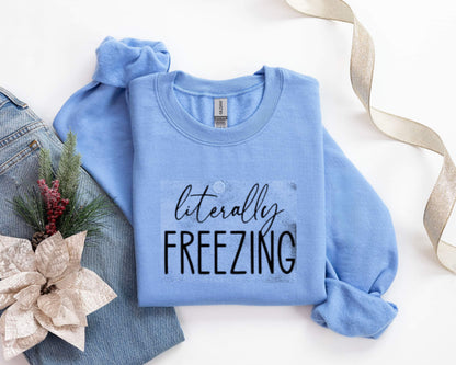 Litterally freezing sweatshirt