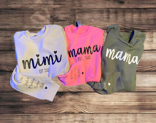 Custom “MAMA” Crewneck