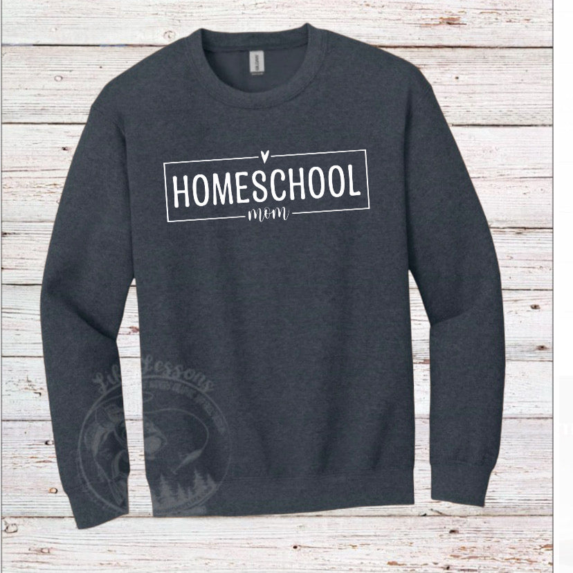 “Homeschool mama” Fleece Crewneck