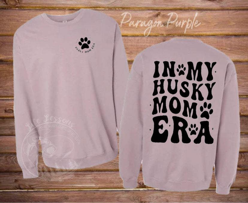 “In my Husky Mom Era” Fleece Crewneck