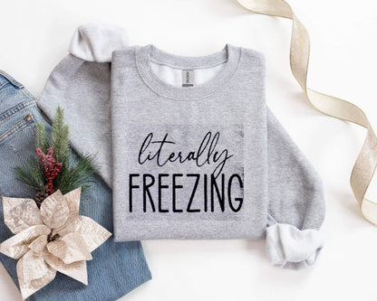 Litterally freezing sweatshirt