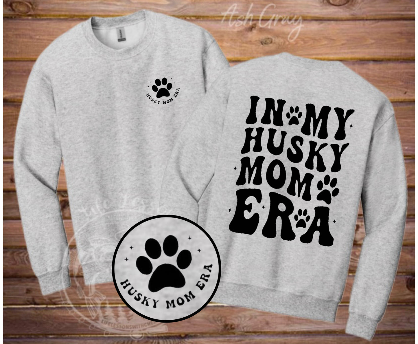 “In my Husky Mom Era” Fleece Crewneck