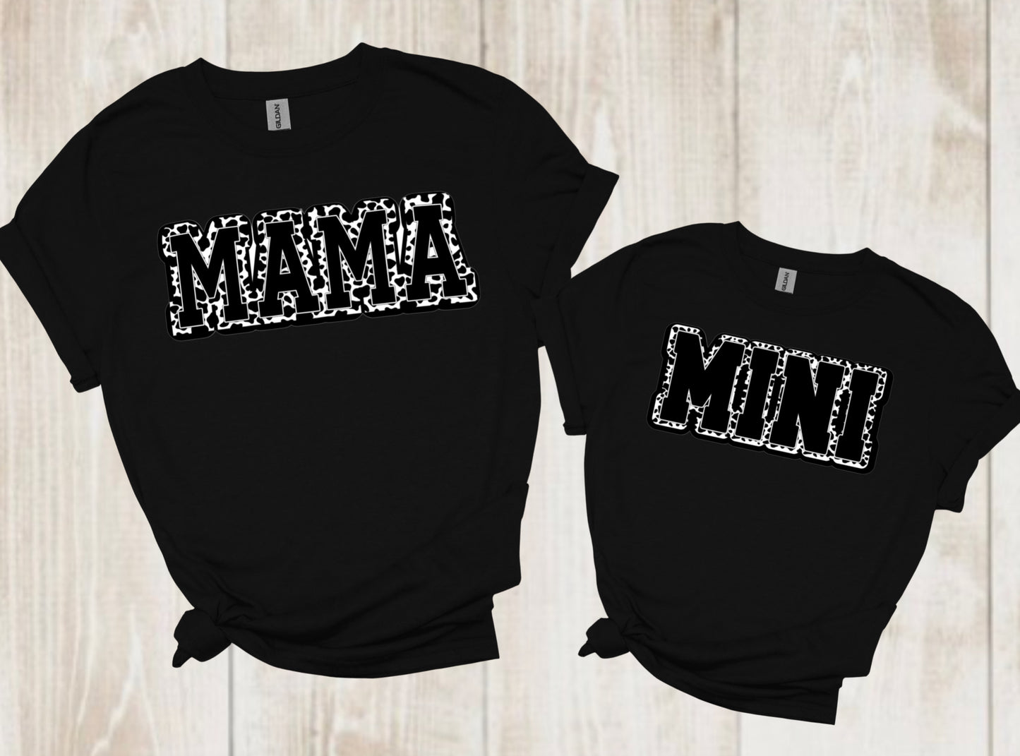 “Cow Print Mama & Mini” Design